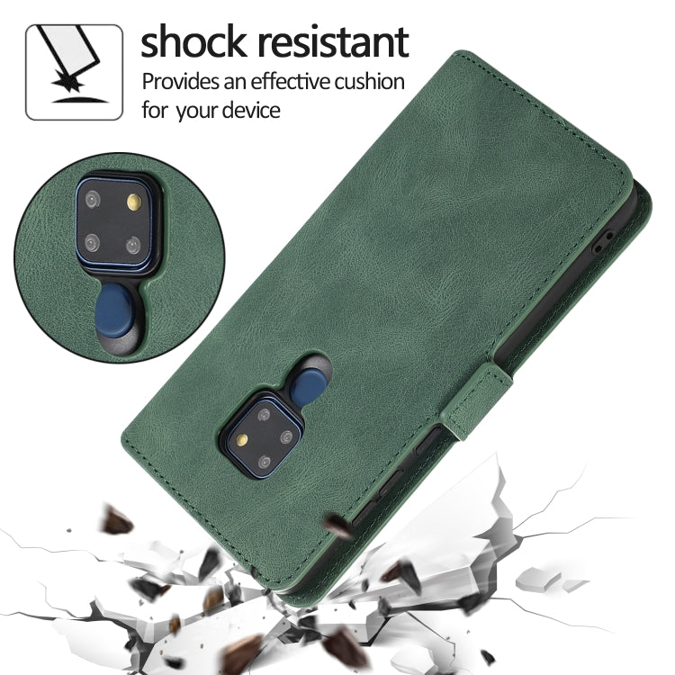 For Huawei Mate 20 Retro Magnetic Closing Clasp Horizontal Flip Leather Case with Holder & Card Slots & Photo Frame & Wallet