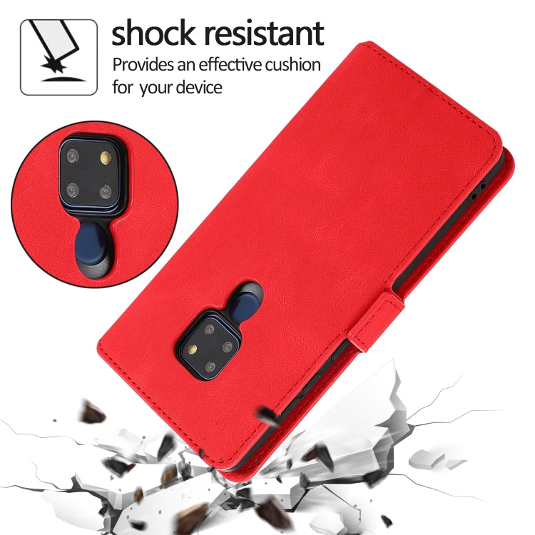 For Huawei Mate 20 Retro Magnetic Closing Clasp Horizontal Flip Leather Case with Holder & Card Slots & Photo Frame & Wallet