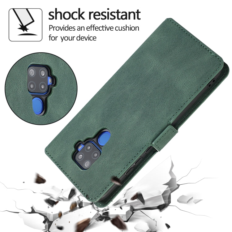 For Huawei Mate 30 Lite Retro Magnetic Closing Clasp Horizontal Flip Leather Case with Holder & Card Slots & Photo Frame & Wallet