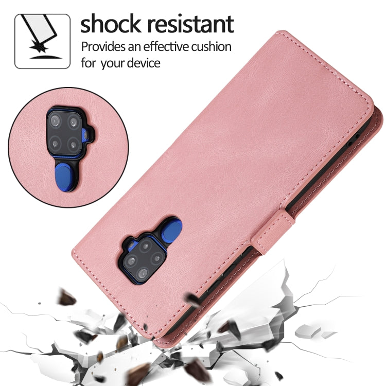 For Huawei Mate 30 Lite Retro Magnetic Closing Clasp Horizontal Flip Leather Case with Holder & Card Slots & Photo Frame & Wallet