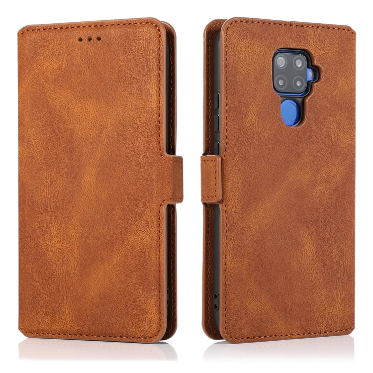 For Huawei Mate 30 Lite Retro Magnetic Closing Clasp Horizontal Flip Leather Case with Holder & Card Slots & Photo Frame & Wallet
