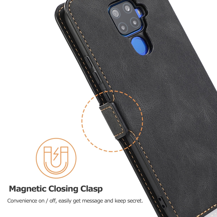 For Huawei Mate 30 Lite Retro Magnetic Closing Clasp Horizontal Flip Leather Case with Holder & Card Slots & Photo Frame & Wallet