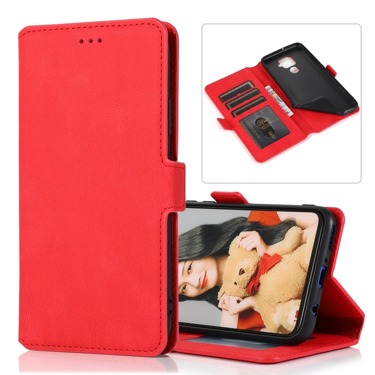 For Huawei Mate 30 Lite Retro Magnetic Closing Clasp Horizontal Flip Leather Case with Holder & Card Slots & Photo Frame & Wallet