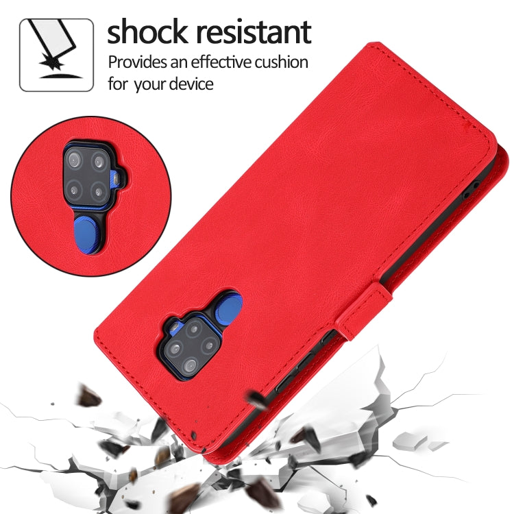 For Huawei Mate 30 Lite Retro Magnetic Closing Clasp Horizontal Flip Leather Case with Holder & Card Slots & Photo Frame & Wallet