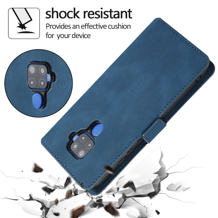 For Huawei Mate 30 Lite Retro Magnetic Closing Clasp Horizontal Flip Leather Case with Holder & Card Slots & Photo Frame & Wallet