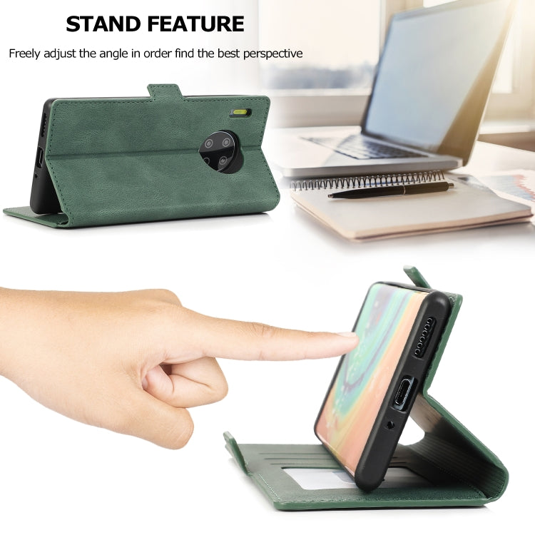 For Huawei Mate 30 Pro Retro Magnetic Closing Clasp Horizontal Flip Leather Case with Holder & Card Slots & Photo Frame & Wallet