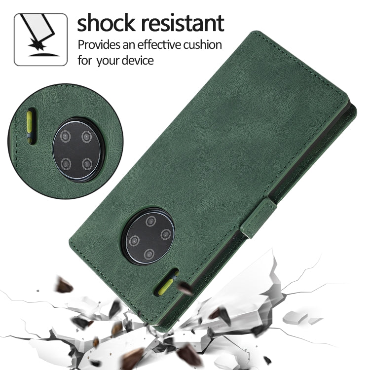 For Huawei Mate 30 Pro Retro Magnetic Closing Clasp Horizontal Flip Leather Case with Holder & Card Slots & Photo Frame & Wallet