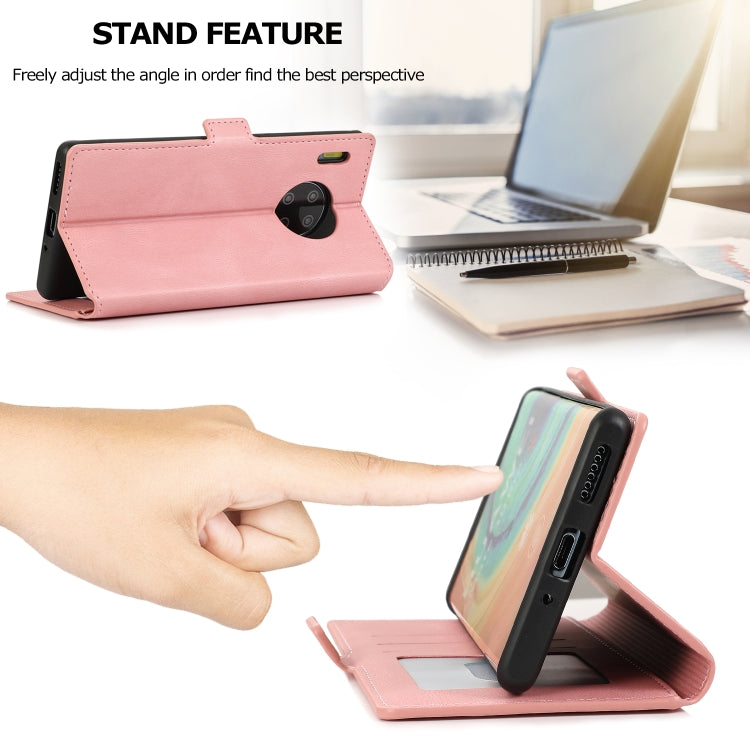 For Huawei Mate 30 Pro Retro Magnetic Closing Clasp Horizontal Flip Leather Case with Holder & Card Slots & Photo Frame & Wallet