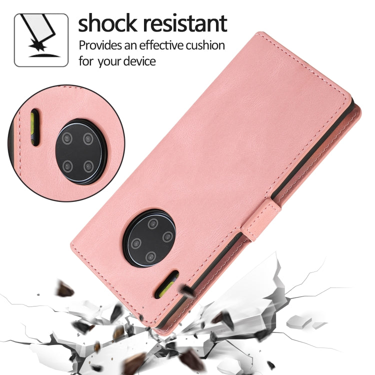 For Huawei Mate 30 Pro Retro Magnetic Closing Clasp Horizontal Flip Leather Case with Holder & Card Slots & Photo Frame & Wallet