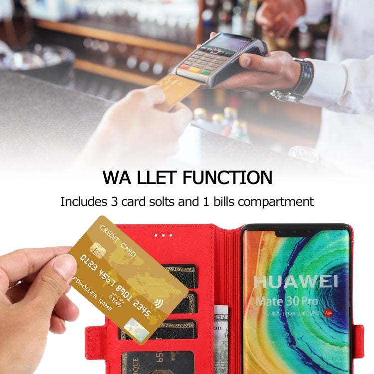 For Huawei Mate 30 Pro Retro Magnetic Closing Clasp Horizontal Flip Leather Case with Holder & Card Slots & Photo Frame & Wallet