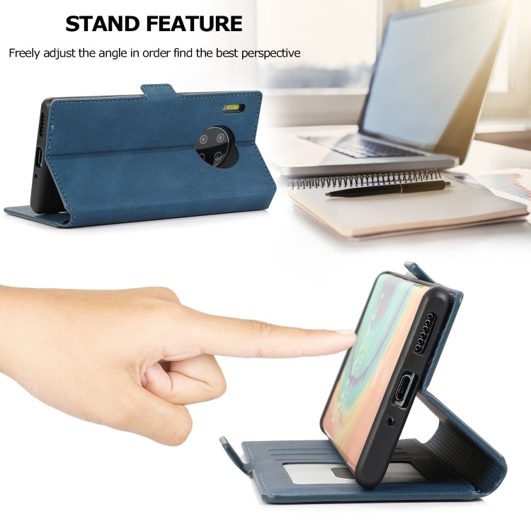 For Huawei Mate 30 Pro Retro Magnetic Closing Clasp Horizontal Flip Leather Case with Holder & Card Slots & Photo Frame & Wallet