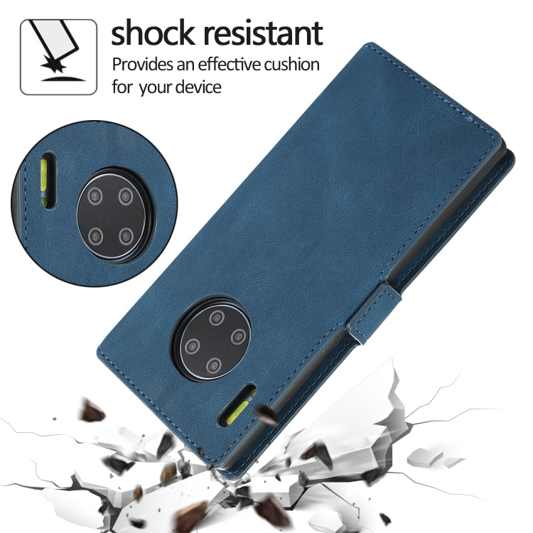 For Huawei Mate 30 Pro Retro Magnetic Closing Clasp Horizontal Flip Leather Case with Holder & Card Slots & Photo Frame & Wallet