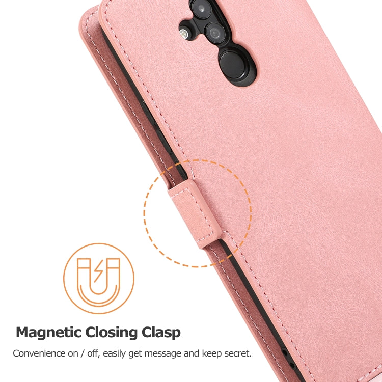 For Huawei Mate 20 Lite Retro Magnetic Closing Clasp Horizontal Flip Leather Case with Holder & Card Slots & Photo Frame & Wallet