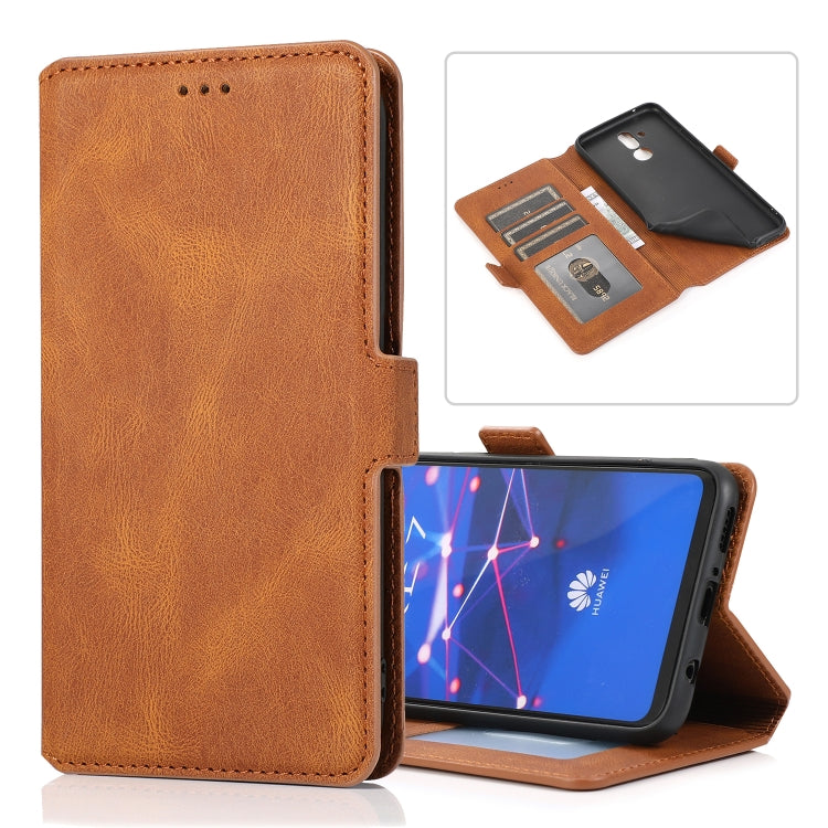 For Huawei Mate 20 Lite Retro Magnetic Closing Clasp Horizontal Flip Leather Case with Holder & Card Slots & Photo Frame & Wallet