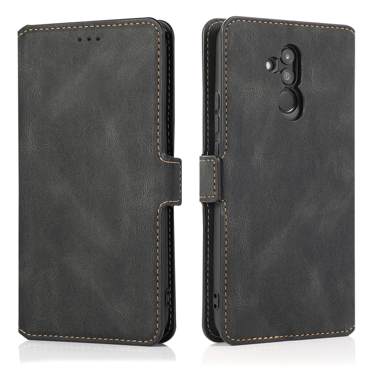 For Huawei Mate 20 Lite Retro Magnetic Closing Clasp Horizontal Flip Leather Case with Holder & Card Slots & Photo Frame & Wallet