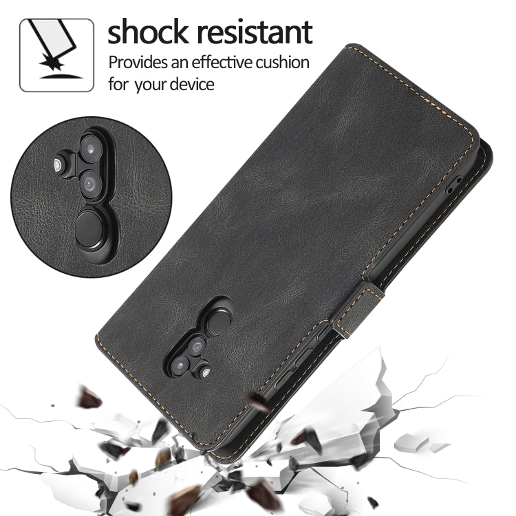 For Huawei Mate 20 Lite Retro Magnetic Closing Clasp Horizontal Flip Leather Case with Holder & Card Slots & Photo Frame & Wallet