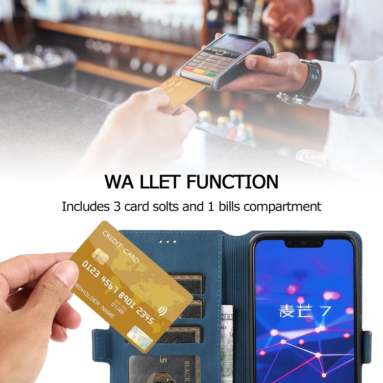 For Huawei Mate 20 Lite Retro Magnetic Closing Clasp Horizontal Flip Leather Case with Holder & Card Slots & Photo Frame & Wallet