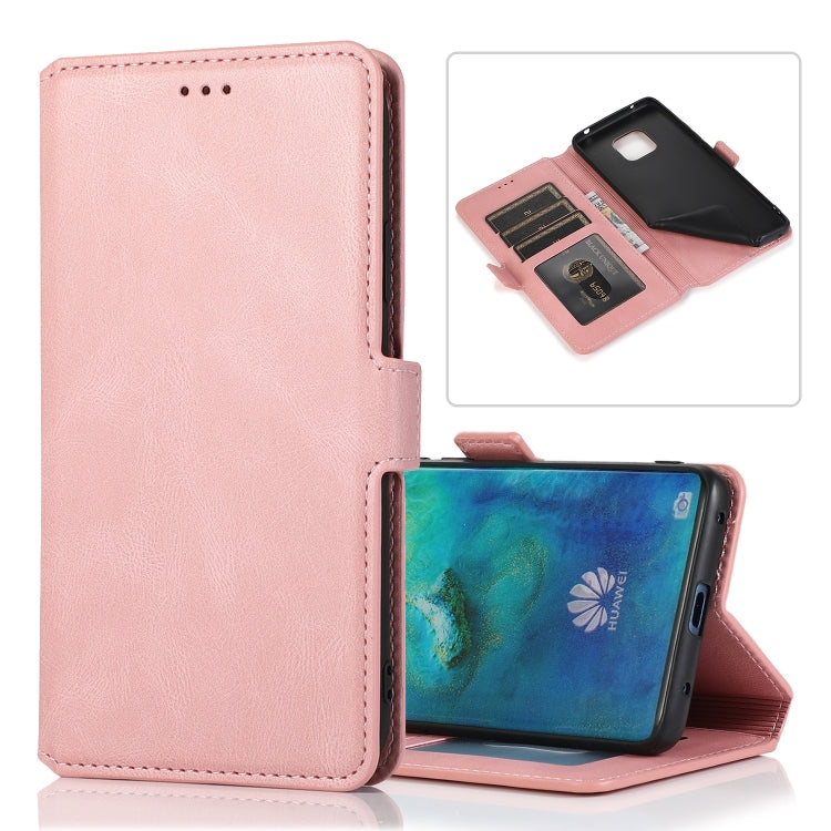 For Huawei Mate 20 Pro Retro Magnetic Closing Clasp Horizontal Flip Leather Case with Holder & Card Slots & Photo Frame & Wallet