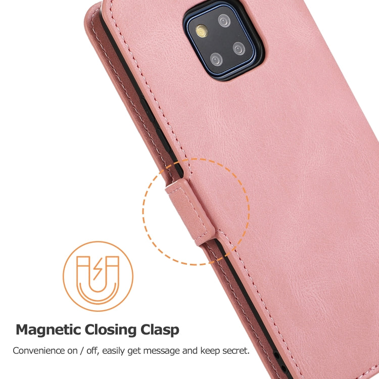 For Huawei Mate 20 Pro Retro Magnetic Closing Clasp Horizontal Flip Leather Case with Holder & Card Slots & Photo Frame & Wallet