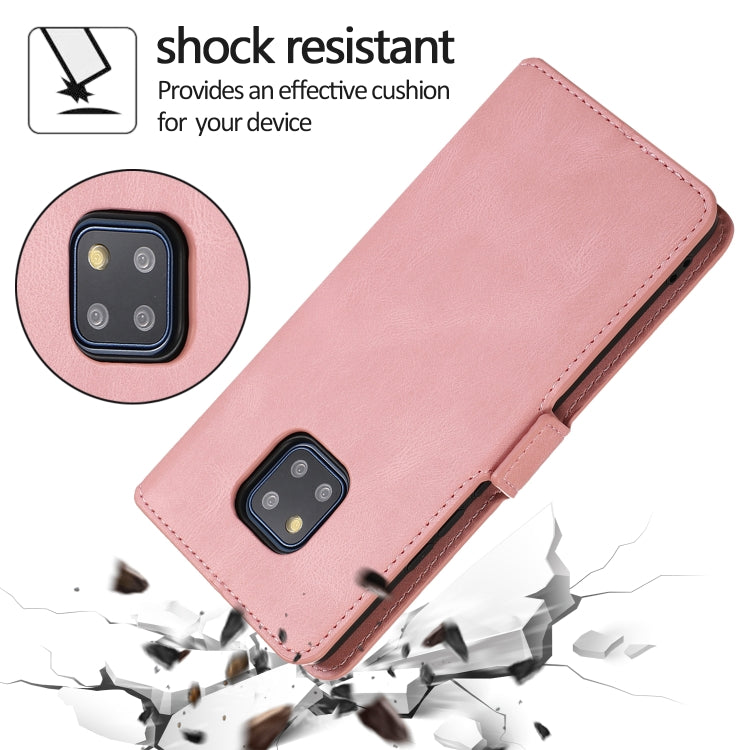 For Huawei Mate 20 Pro Retro Magnetic Closing Clasp Horizontal Flip Leather Case with Holder & Card Slots & Photo Frame & Wallet
