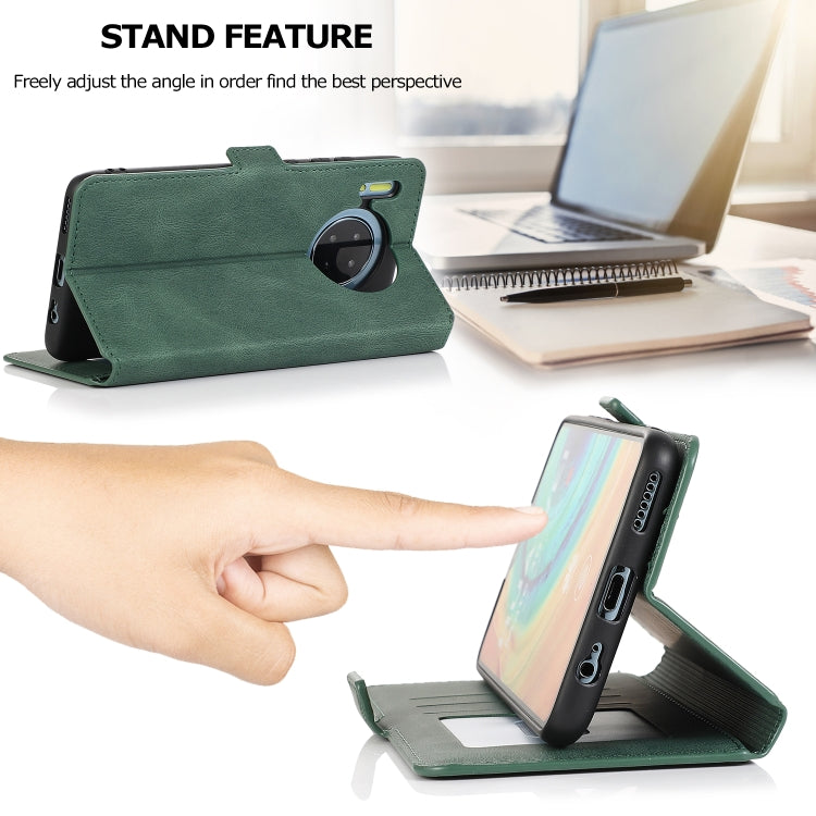 For Huawei Mate 30 Retro Magnetic Closing Clasp Horizontal Flip Leather Case with Holder & Card Slots & Photo Frame & Wallet