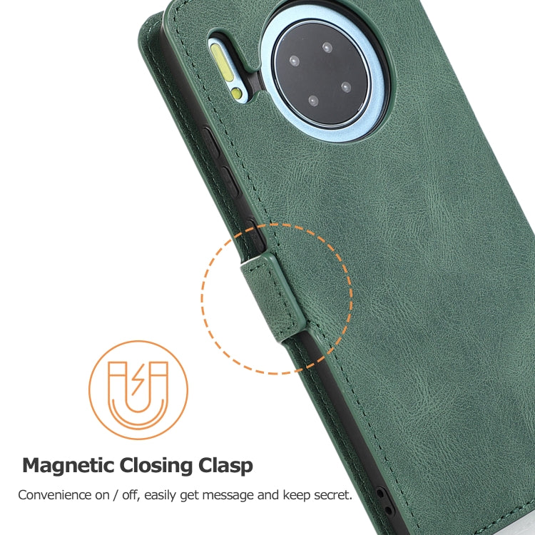 For Huawei Mate 30 Retro Magnetic Closing Clasp Horizontal Flip Leather Case with Holder & Card Slots & Photo Frame & Wallet