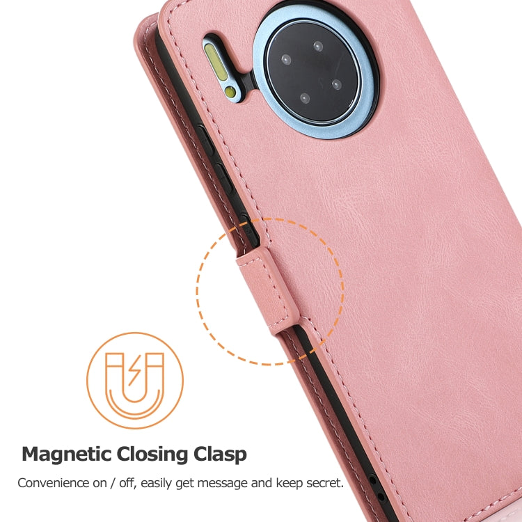 For Huawei Mate 30 Retro Magnetic Closing Clasp Horizontal Flip Leather Case with Holder & Card Slots & Photo Frame & Wallet