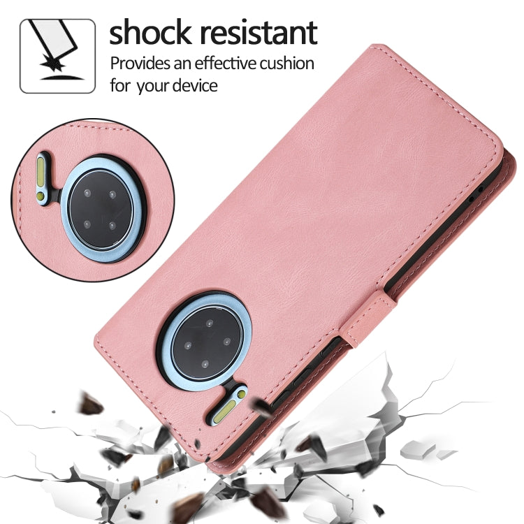 For Huawei Mate 30 Retro Magnetic Closing Clasp Horizontal Flip Leather Case with Holder & Card Slots & Photo Frame & Wallet