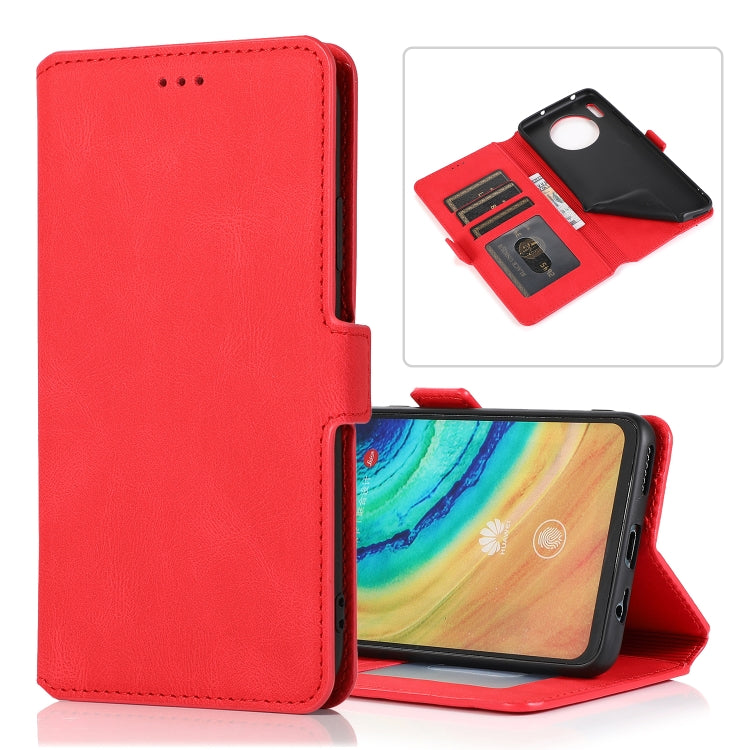 For Huawei Mate 30 Retro Magnetic Closing Clasp Horizontal Flip Leather Case with Holder & Card Slots & Photo Frame & Wallet