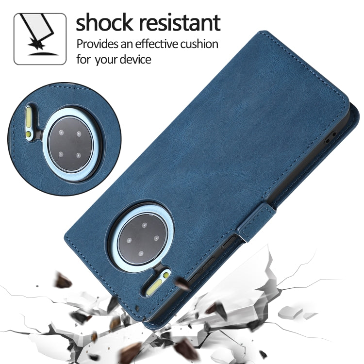 For Huawei Mate 30 Retro Magnetic Closing Clasp Horizontal Flip Leather Case with Holder & Card Slots & Photo Frame & Wallet