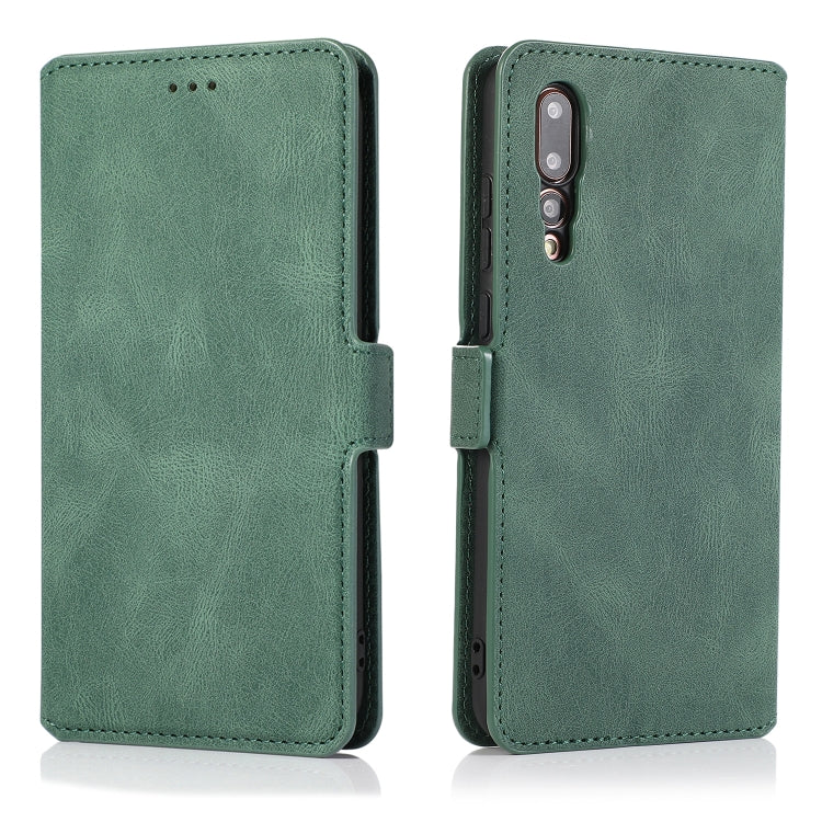 For Huawei P20 Pro Retro Magnetic Closing Clasp Horizontal Flip Leather Case with Holder & Card Slots & Photo Frame & Wallet
