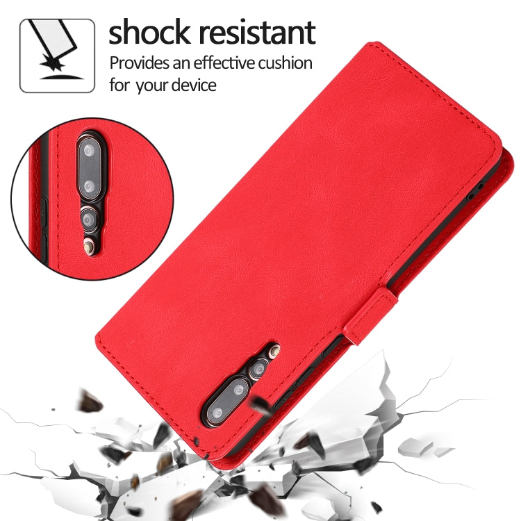 For Huawei P20 Pro Retro Magnetic Closing Clasp Horizontal Flip Leather Case with Holder & Card Slots & Photo Frame & Wallet