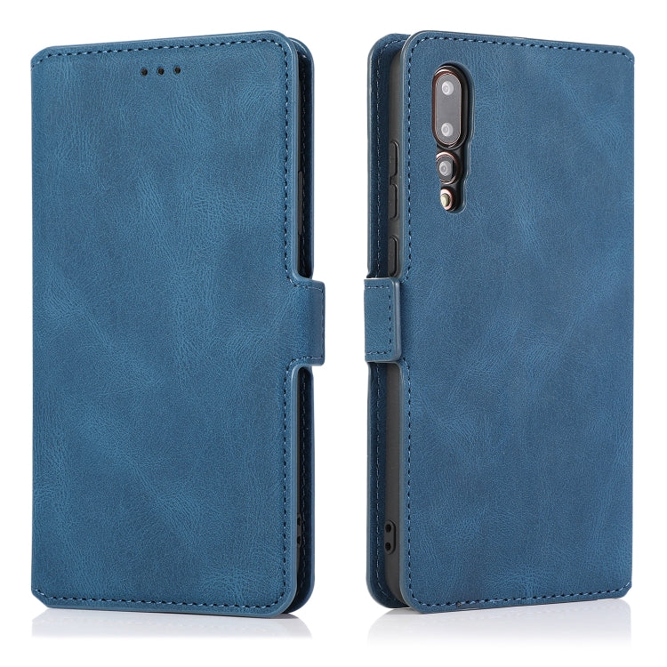 For Huawei P20 Pro Retro Magnetic Closing Clasp Horizontal Flip Leather Case with Holder & Card Slots & Photo Frame & Wallet