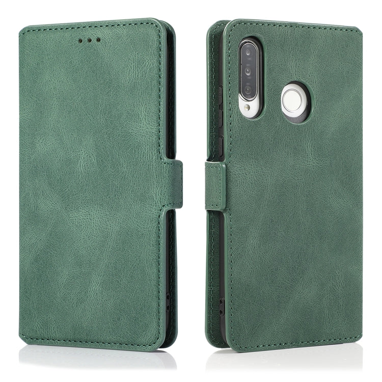 For Huawei P30 Lite Retro Magnetic Closing Clasp Horizontal Flip Leather Case with Holder & Card Slots & Photo Frame & Wallet