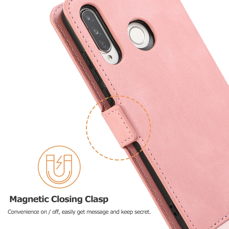 For Huawei P30 Lite Retro Magnetic Closing Clasp Horizontal Flip Leather Case with Holder & Card Slots & Photo Frame & Wallet