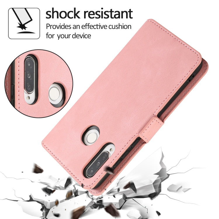 For Huawei P30 Lite Retro Magnetic Closing Clasp Horizontal Flip Leather Case with Holder & Card Slots & Photo Frame & Wallet