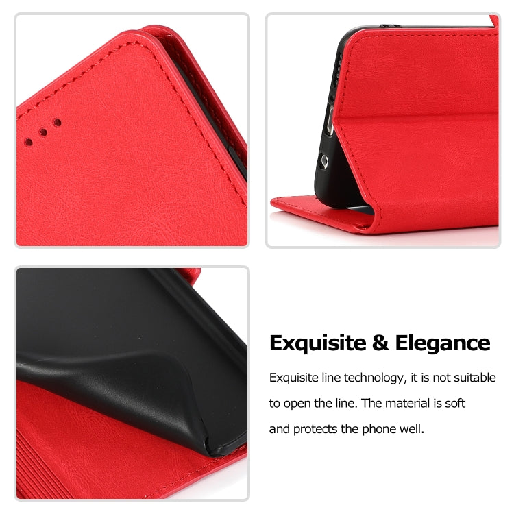For Huawei P30 Lite Retro Magnetic Closing Clasp Horizontal Flip Leather Case with Holder & Card Slots & Photo Frame & Wallet