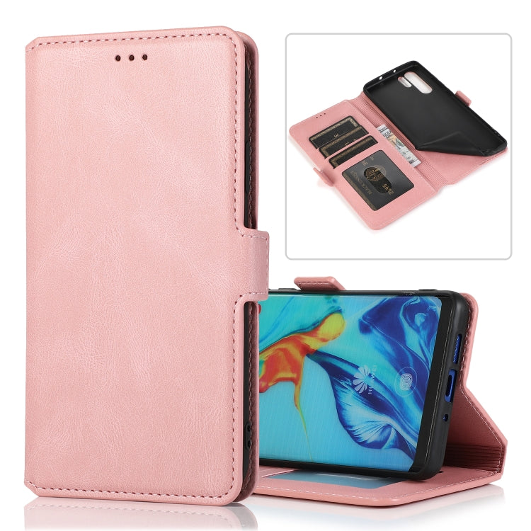 For Huawei P30 Pro Retro Magnetic Closing Clasp Horizontal Flip Leather Case with Holder & Card Slots & Photo Frame & Wallet