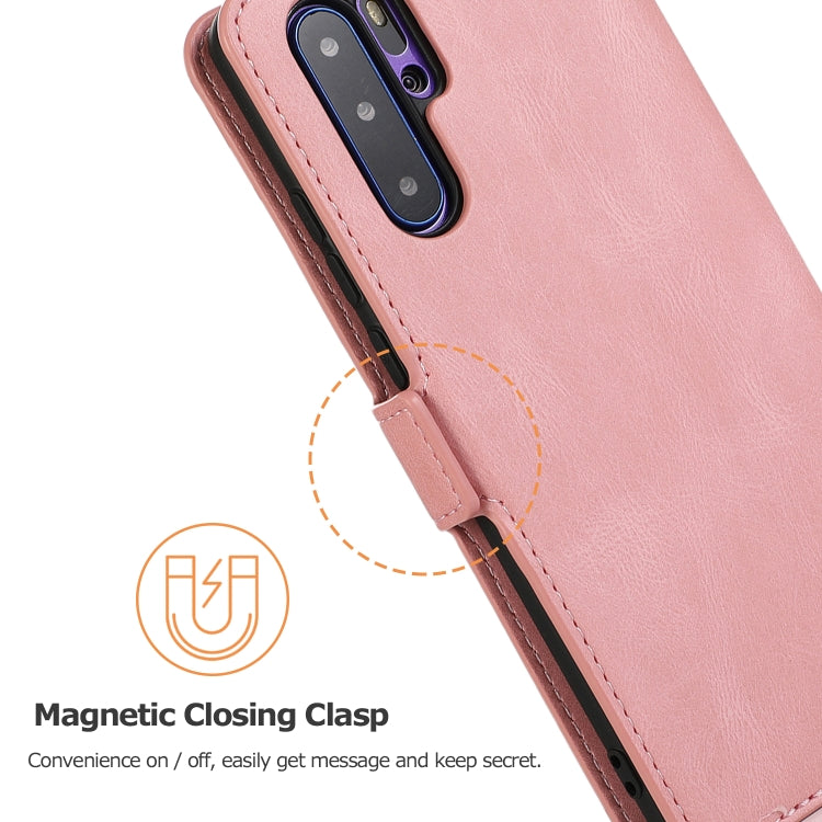 For Huawei P30 Pro Retro Magnetic Closing Clasp Horizontal Flip Leather Case with Holder & Card Slots & Photo Frame & Wallet
