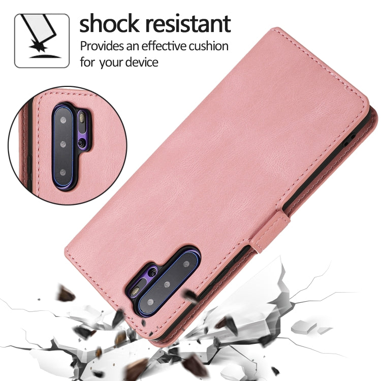 For Huawei P30 Pro Retro Magnetic Closing Clasp Horizontal Flip Leather Case with Holder & Card Slots & Photo Frame & Wallet