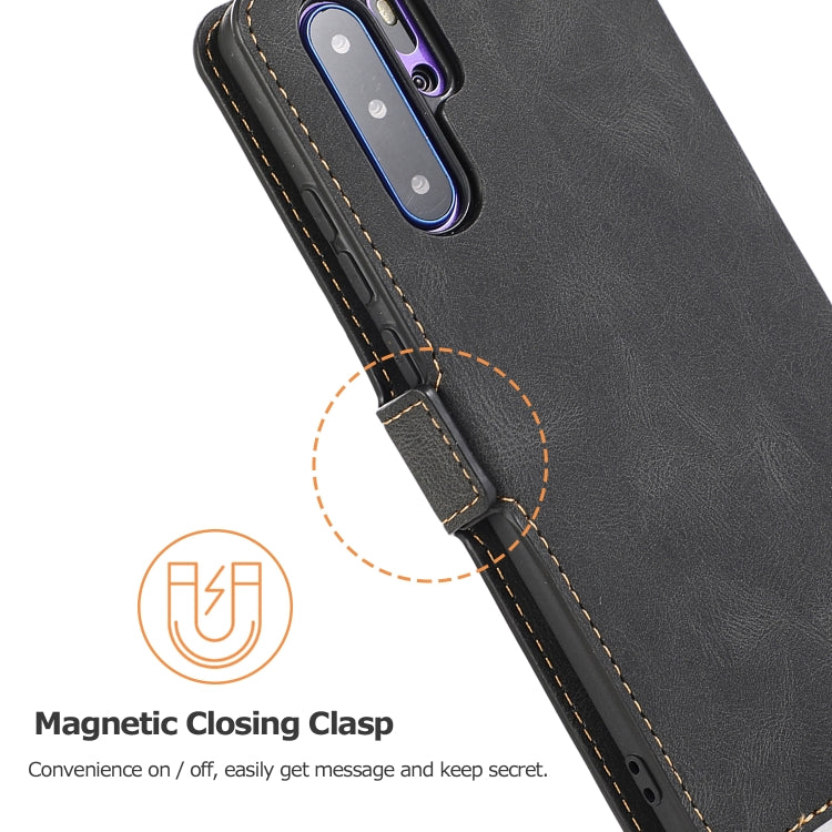 For Huawei P30 Pro Retro Magnetic Closing Clasp Horizontal Flip Leather Case with Holder & Card Slots & Photo Frame & Wallet