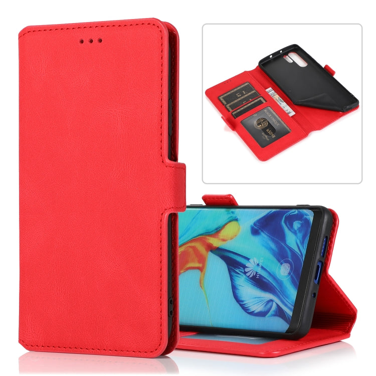 For Huawei P30 Pro Retro Magnetic Closing Clasp Horizontal Flip Leather Case with Holder & Card Slots & Photo Frame & Wallet