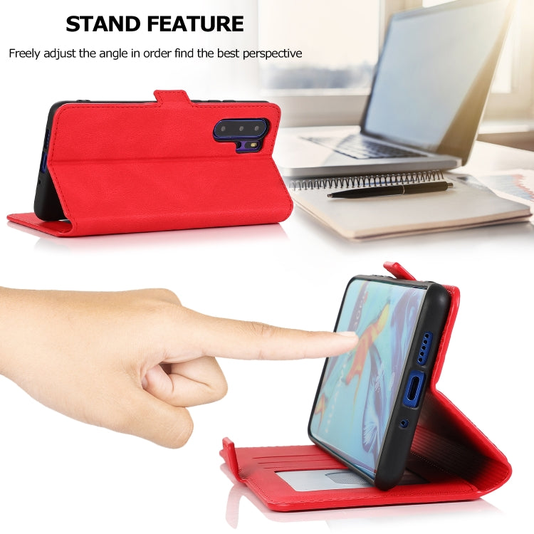For Huawei P30 Pro Retro Magnetic Closing Clasp Horizontal Flip Leather Case with Holder & Card Slots & Photo Frame & Wallet
