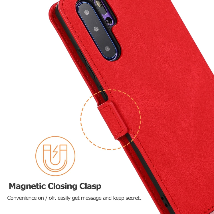 For Huawei P30 Pro Retro Magnetic Closing Clasp Horizontal Flip Leather Case with Holder & Card Slots & Photo Frame & Wallet