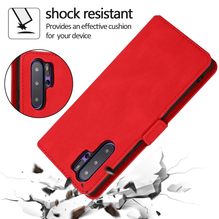 For Huawei P30 Pro Retro Magnetic Closing Clasp Horizontal Flip Leather Case with Holder & Card Slots & Photo Frame & Wallet