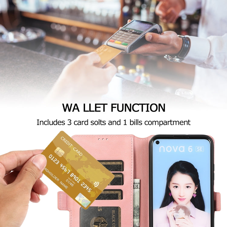 For Huawei P40 Pro Retro Magnetic Closing Clasp Horizontal Flip Leather Case with Holder & Card Slots & Photo Frame & Wallet