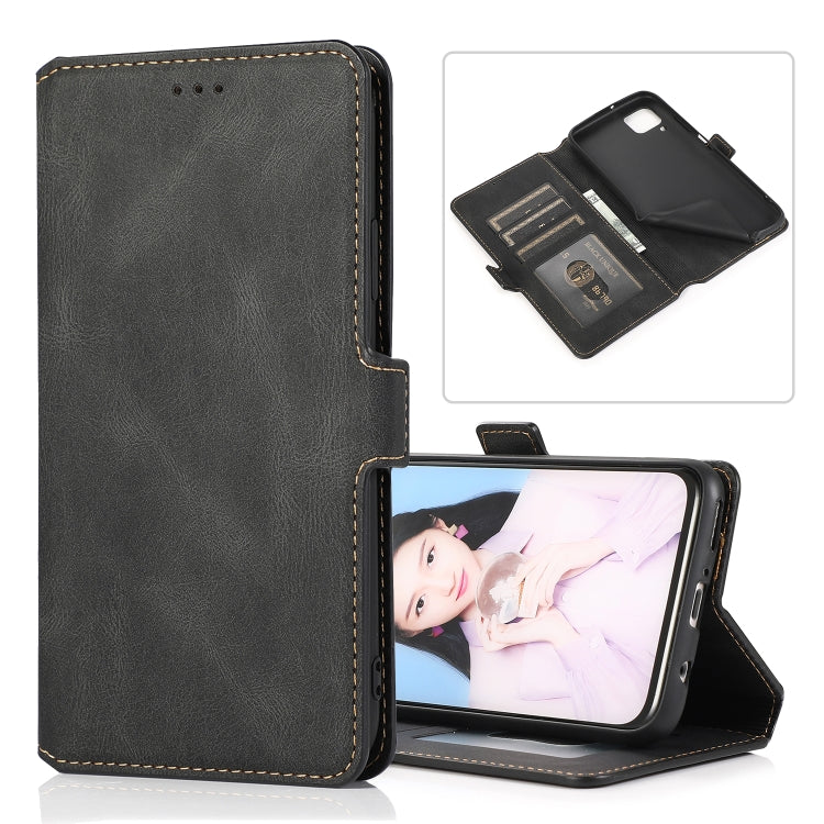 For Huawei P40 Pro Retro Magnetic Closing Clasp Horizontal Flip Leather Case with Holder & Card Slots & Photo Frame & Wallet
