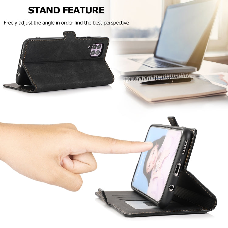 For Huawei P40 Pro Retro Magnetic Closing Clasp Horizontal Flip Leather Case with Holder & Card Slots & Photo Frame & Wallet