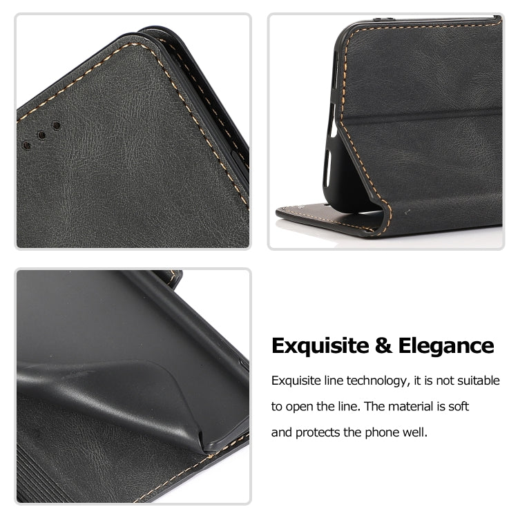 For Huawei Y6 (2019) Retro Magnetic Closing Clasp Horizontal Flip Leather Case with Holder & Card Slots & Photo Frame & Wallet