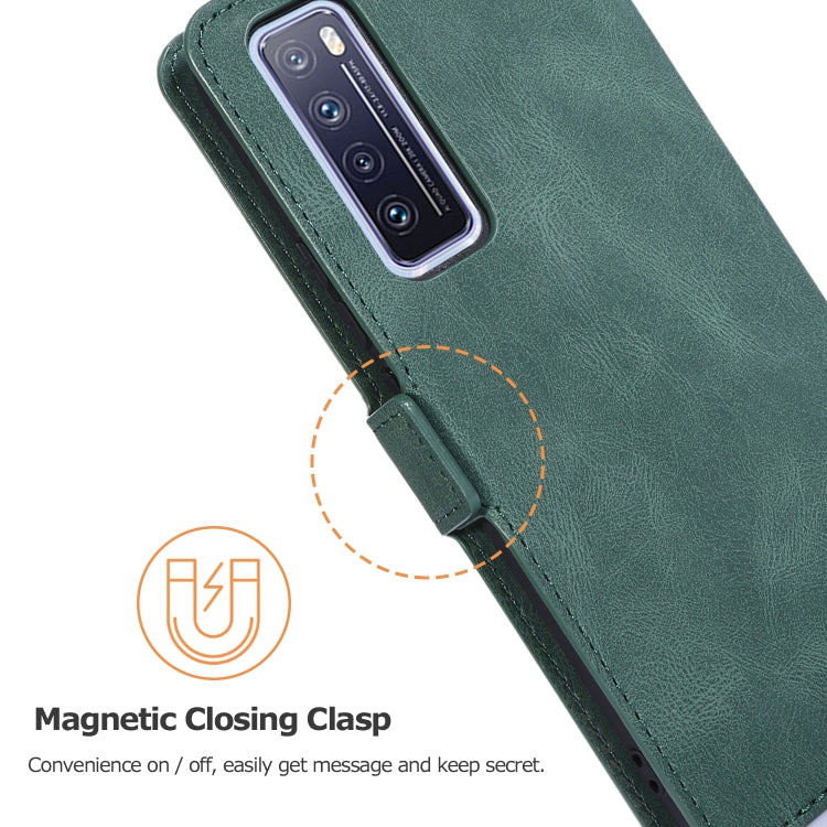 For Huawei nova 7 5G Retro Magnetic Closing Clasp Horizontal Flip Leather Case with Holder & Card Slots & Photo Frame & Wallet